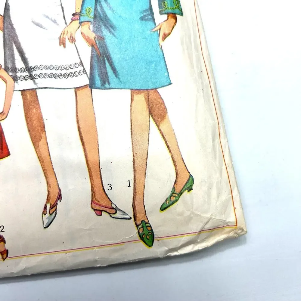 Simplicity Vintage 1960's‎ Pattern #6429 Misses One Piece Dress Size 14